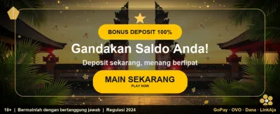 Bonus Selamat Datang 100% banner image